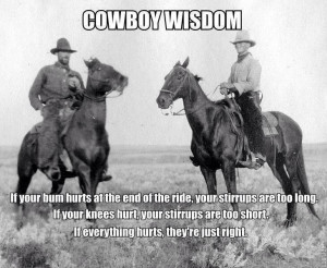 Cowboy wisdom!