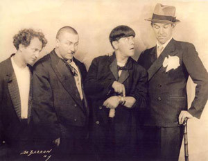 Ted Healy, Moe Howard, Larry Fine, and Curly Howard, Vaudeville Team ...