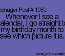 birthday, calendar, month, picture, post, quote, teen, teenager post