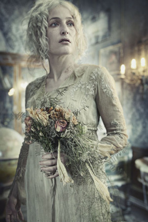 Gillian Anderson cuts a ghostly figure as Miss Havisham in the BBC’s ...