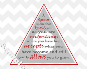 Gift alanon Sponso r Sponsee 12 Step Inspirational Chevron Art Quote ...