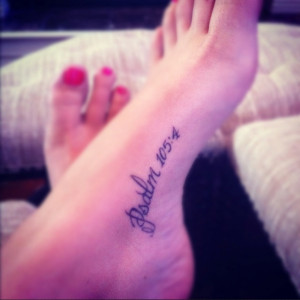 Foot tattoo 