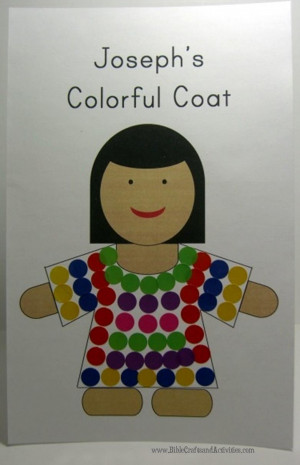 joseph s coat craft joseph and coat of many colors craft joseph s coat ...