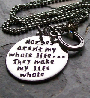 ... .etsy.com/listing/86927057/handstamped-horse-quote-necklace-for Like