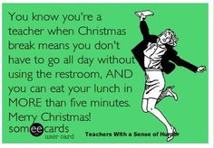 ... lunch break or any break in general oh wait no christmas break either