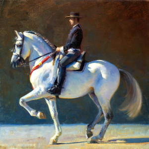 Spanish Horse & Rider by James Tennison
