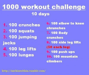 1000 workout challenge