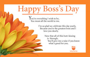 Happy Boss's Day Card - Flower