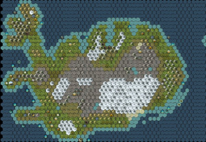 Iceland map for Civ 5!