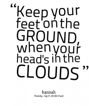 Remember to always stay grounded.