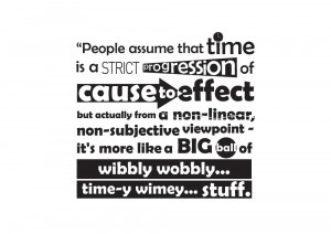 Dr Who Time Quote Sticker is one of the most famous and quirky quotes ...