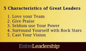 Characteristics of Great Leaders