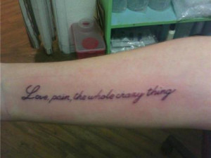 Pain Symbols Tattoos Love, pain, the whole crazy