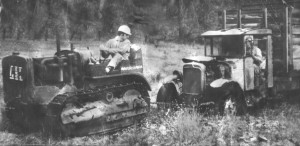 Jerrold Franklin and Ron Allen use the Cat 20 to pull Graham Brothers ...