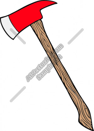 Crossed Fire Axes Clip Art