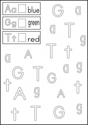 Color the Letters Worksheets
