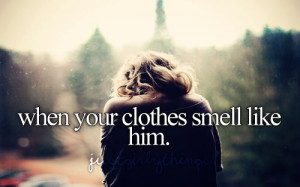 couple Him boy smell scent