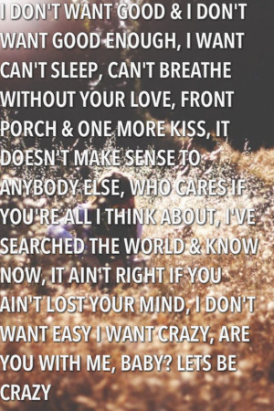want crazy - hunter hayes
