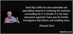 David Ray Griffin has done admirable and painstaking research in ...