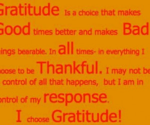 Gratitude / Be Grateful