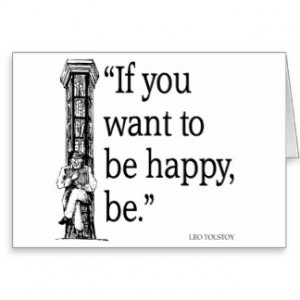 Leo Tolstoy Quote Happiness Quotes Greeting Card