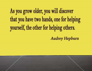 As You Grow Older You Will Discover | Vinyl Wall Quote