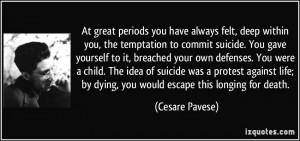 Committing Suicide Quotes