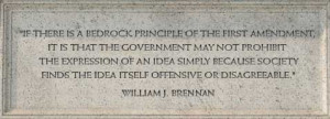 ... itself offensive or disagreeable.'' a quote from William J. Brennan
