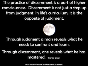 Discernment vs. Judgment