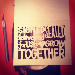... diy #cutout #greetingcard #love #common #quotes (Taken with Instagram