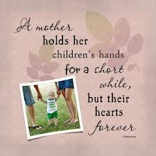 mother holds her children's hands for a short while, But their ...