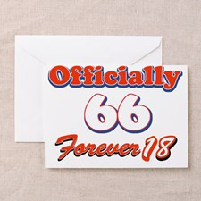 66 year old birthday designs Greeting Card for
