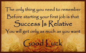 Good Luck Messages For...