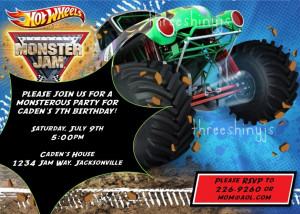Details about Monster Jam . Monster Truck . Grave Digger . Birthday ...