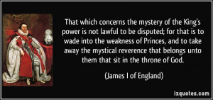 Quotes by King James I