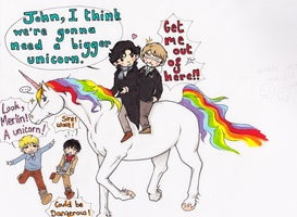 Sherlock/ Merlin crossover...and a Unicorn by *mangalex712 on ...