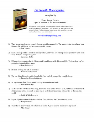 Western Horse Riding Quotes 101 notable horse quotes