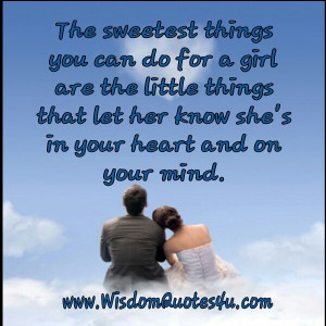 The sweetest things you can do for a girl