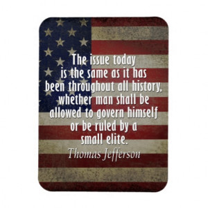 Thomas Jefferson Quote on the Ruling Class Rectangle Magnet