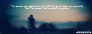 Click below to upload this The Words We Regret The Most Cover!