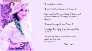 Demi Lovato Antibullying (1080p) for Spirit Day by guichearmo