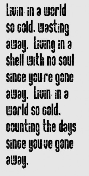 Three Days Grace - A World So Cold - song lyrics, music lyrics, song ...