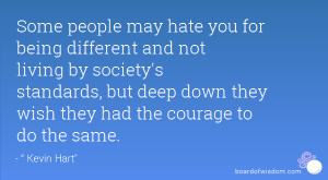 People May Hate You for Being Different