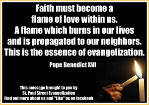 catholic quote / Pope Benedict XVI