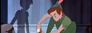 The story of Peter Pan, includes a weird episode where his shadow ...