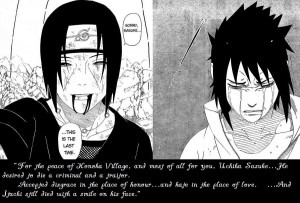 Itachi Quotes To Sasuke Itachi and Sasuke - Last Time