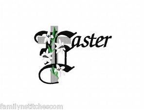 Easter-Sayings-15-Machine-Embroidery-Design-multi-format-CD-Lilies ...