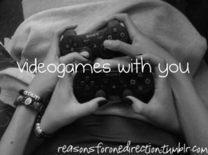 ... tags for this image include: couple, love, cute, quotes and videogames