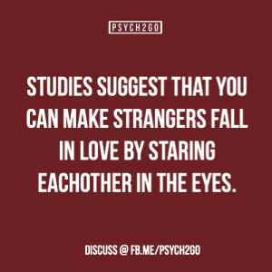 falling in love with a stranger