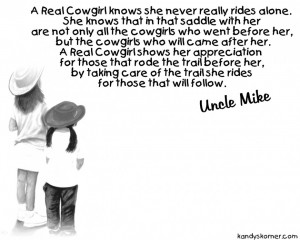 Cowgirl Quotes About Life Rules: A Cowgirls Thanksgiving Quote On The ...